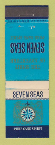 Matchbook Cover - Seven Seas Run Cane Spirit Liquor South Africa WEAR