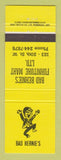Matchbook Cover - Bad Bernie's Furniture Mart Canada