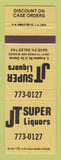 Matchbook Cover - JT Super Liquors Denver Colorado