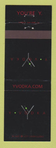 Matchbook Cover - Y Vodka Liquor