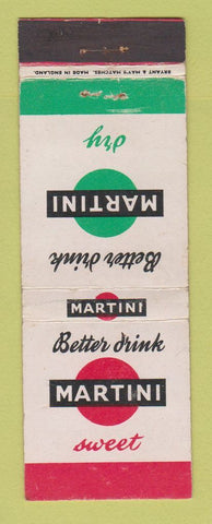 Matchbook Cover - Martini Liquor England UK WEAR