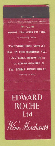 Matchbook Cover - Edward Roche Wine Merchants London UK England