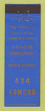 Matchbook Cover - 424 Edmond Junction Buffet St Joseph MO