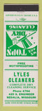 Matchbook Cover - Lyles Cleaners Sedalia MO