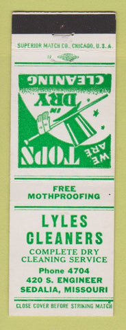 Matchbook Cover - Lyles Cleaners Sedalia MO
