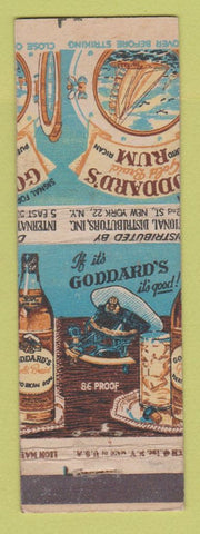 Matchbook Cover - Goaddard's Rum MISCUT