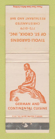 Matchbook Cover - Tivolia Gardens St Croix Chrisiansted WEAR