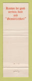 Matchbook Cover - Tivolia Gardens St Croix Chrisiansted WEAR
