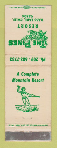 Matchbook Cover - The Pines Resort Bass Lake CA girlie WEAR