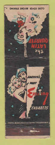 Matchbook Cover - Latin Quarter New York City girlie WEAR