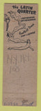 Matchbook Cover - Latin Quarter New York City girlie WEAR