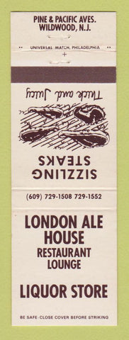 Matchbook Cover - London Ale House Restaurant Liquor Wildwood NJ