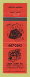 Matchbook Cover - Liquor Locker store Syracuse IN