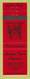 Matchbook Cover - London Town Liquors Tuscon AZ RED