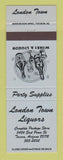 Matchbook Cover - London Town Liquors Tuscon AZ BLUE