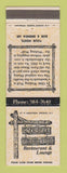 Matchbook Cover - Ye Olde Wishing Well Saratoga Springs NY