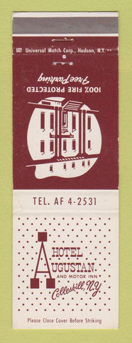 Matchbook Cover - Hotel Augustan Motor Inn Cobleskill NY