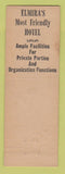 Matchbook Cover - Hotel Langwell Elmira NY