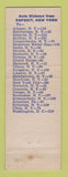 Matchbook Cover - Timberline Motel Deposit NY
