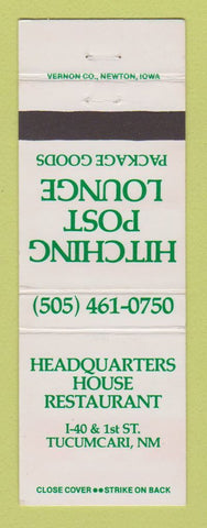 Matchbook Cover - Hitching Post Restaurant Liquor Tucumcari NM