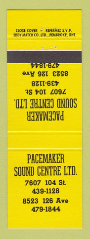 Matchbook Cover - Pacemake Sound Centre Music Stereo Canada