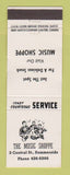 Matchbook Cover - The Music Shoppe Summerside PEI PE