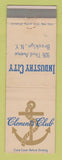Matchbook Cover - Industry City Brooklyn NY Clement's Club