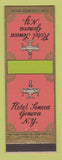 Matchbook Cover - Hotel Seneca Geneva NY