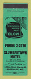 Matchbook Cover - Slumbertown Motel Boonville MO