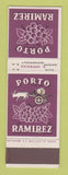Matchbook Cover - Porto Ramirez Wines Belgium