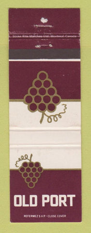 Matchbook Cover - Old Port Wine Canada
