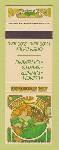 Matchbook Cover - Gingerbread Man Restaurant Carlisle Hershey York Altoona PA