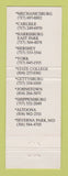 Matchbook Cover - Gingerbread Man Restaurant Carlisle Hershey York Altoona PA
