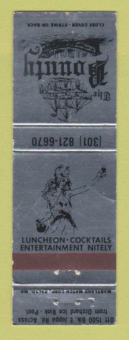 Matchbook Cover - The Bounty Restaurant Towson? MD WEAR