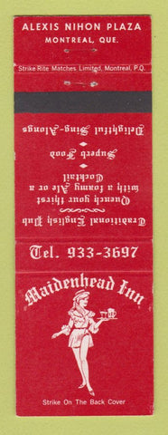 Matchbook Cover - Maidenhead Inn Montreal QC girlie