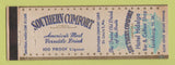 Matchbook Cover - Southern Comford Whiskey Hotel Hidalgo Lordsburg NM
