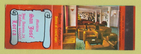 Matchbook Cover - Muebles San Jose Spain SAMPLE WEAR