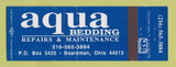 Matchbook Cover - Aqua Bedding Water Beds Boardman OH