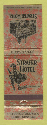 Matchbook Cover - Strater Hotel Durango Colorado girlie