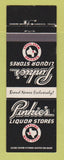 Matchbook Cover - Pinkie's Liquor Stores TX Texas CHAIN