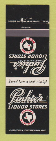 Matchbook Cover - Pinkie's Liquor Stores TX Texas CHAIN