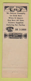 Matchbook Cover - Barbera's Liquor Jersey City NJ