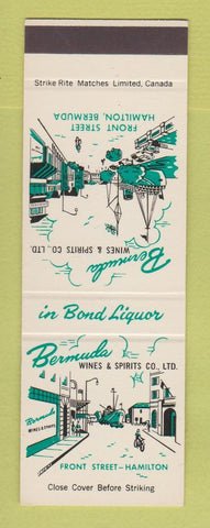 Matchbook Cover - Bermuda Wine and Spirits Hamilton Bermuda SAMPLE