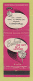 Matchbook Cover - Bulova Watches Weinstein's Jewelry Sudbury ON WEAR