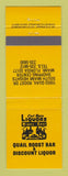 Matchbook Cover - Cut Rate Liquors Quail Roost Bar Miami FL YELLOW