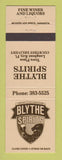 Matchbook Cover - Blythe Spirits Liquor Longboat Key FL