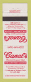 Matchbook Cover - Canal's Discount Liquor Mart Pennsauken NJ