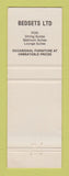 Matchbook Cover - Bedsets Ltd Furniture Hastings New Zealand WEAR