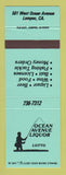 Matchbook Cover - Ocean Avenue Liquor Lotto Lompoc CA