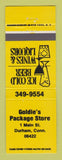 Matchbook Cover - Goldie's Package Store liquor Durham CT YELLOW